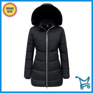 Winter Windproof Waterproof Down Puffer Jacket Hooded Warm Thick Insulated Coat